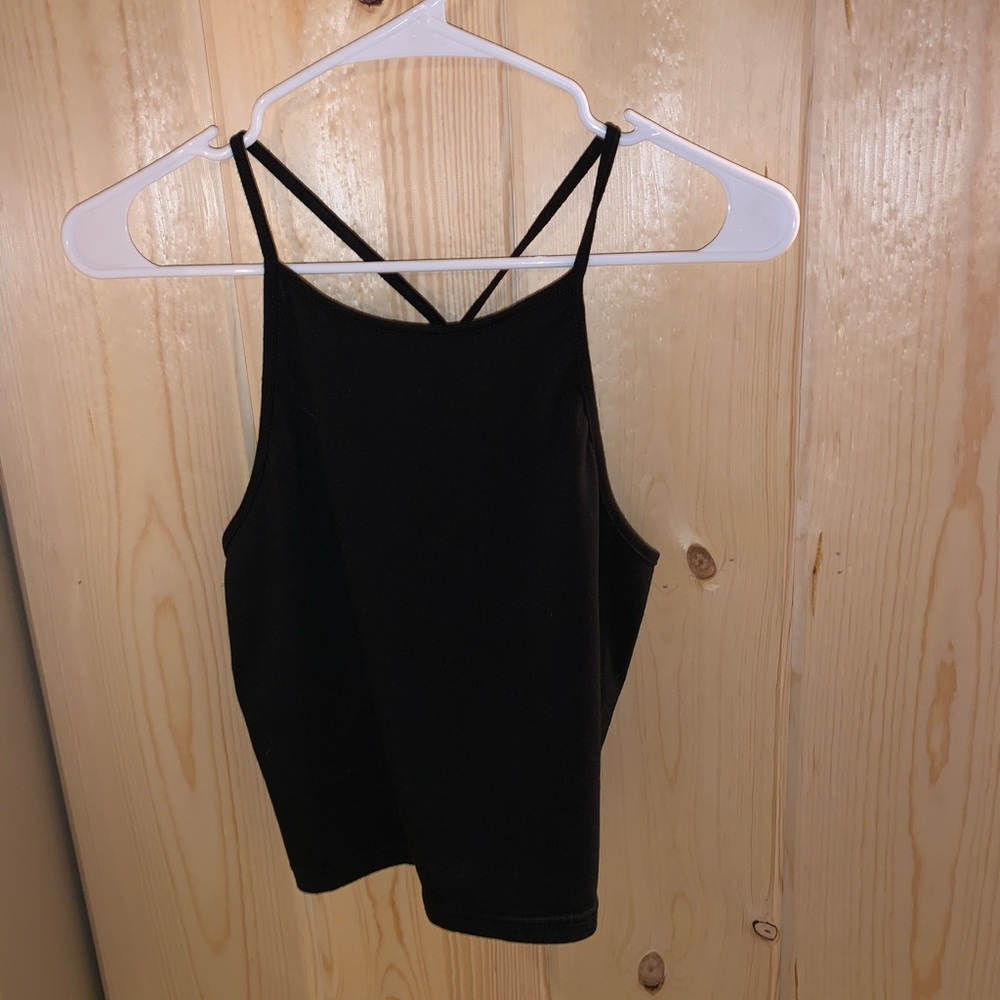 black crop top